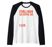 Hombre Italian Greyhound Dad Club Dog Dad Men Día del Padre Camiseta Manga Raglan