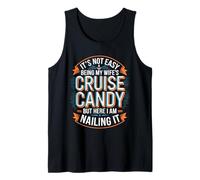Hombre It's Not Easy Being My Wife's Cruise Candy Shirt Hombres Marido Camiseta sin Mangas