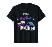 Hombre Je Suis le Meilleur Agente inmobilier Camiseta