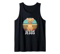 Hombre Jesus - Hermoso Nombre de niño con león Hermoso Camiseta sin Mangas