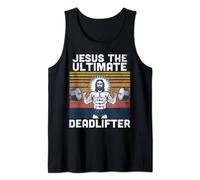 Hombre Jesús The Ultimate Deadlifter Fitness Vintage - Jesús Gym Camiseta sin Mangas