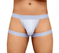 Hombre Jockstrap Tanga Deportes Ropa interior Hombres Ropa interior Sexy Slip Algodón Sexy Transpirable Ropa Interior Memorias Hombres Largo Hombre Bass Lencería Masculina Jockstrap, gris, L