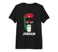 Hombre Jordan Flag Jordanian Dad Mens Camiseta Premium