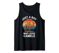Hombre Just A Boy Who Loves Camels Desert Fan Kids Boys Camel Camiseta sin Mangas