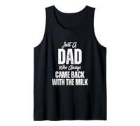 Hombre Just A Dad Who Always Came Back Funny Father's Day Camiseta sin Mangas