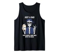 Hombre Just a Dad Who Always Came Back with The Milk Father's Day Camiseta sin Mangas