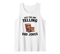 Hombre Just This and Telling Dad Jokes Sillón Hombre Humor Grandpa Camiseta sin Mangas
