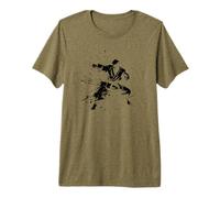 Hombre Karate Boy Sketch Karateka Camiseta Premium