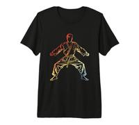 Hombre Karate Boy Sketch Vintage para Niños Camiseta Premium