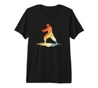 Hombre Karate Guy Dibujo Vintage Look Shotokan Camiseta Premium