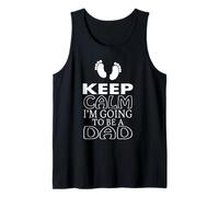 Hombre Keep Calm Im Going To Be A Dad Embarazo Anuncio Camiseta sin Mangas