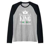 Hombre King of Shananigans Malarkey Shenanigator Shenanigans Begin Camiseta Manga Raglan