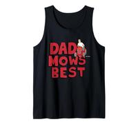 Hombre King of The Hill Father's Day Dad Mows Best Hank On Mower Camiseta sin Mangas