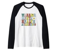 Hombre La salud mental importa Guerrero Conciencia sobre la salud mental Camiseta Manga Raglan