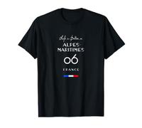 Hombre La Vida es Mejor en Alpes-MARITIMES Número 06 Provenza Francia Camiseta gráfica económica