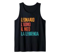Hombre Leonardo L'Uomo Il Mito La Leggenda Festa di Compleanno Camiseta sin Mangas