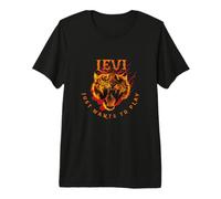 Hombre Levi - Bonito Nombre de niño con Tigre: Sólo Quiere Jugar Camiseta Premium