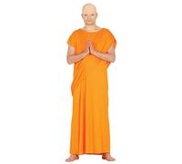 Hombre Liebre Krishna Disfraz Indio Budista Monje Toga Disfraz Naranja Vestido