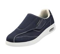 Hombre Ligero Zapatos para Correr,Scarpe Uomo Extra Larghe Casual Piedi Sensibili Regolabili Chiusura Anziani Ginnastica Estive Traspirante.Blue,48