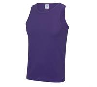 Hombre Liso Poliéster Transpirable Atlético SPORTS Camiseta sin Mangas Singlet