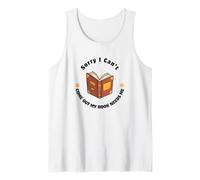 Hombre Lo Siento, no Puedo Salir: Humor para Amantes de los Libros Camiseta sin Mangas