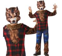 Hombre Lobo Disfraz Niños Halloween Terror Fiesta de Disfraces