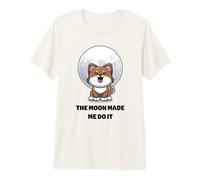 Hombre Lobo Divertido. La Luna Me Hizo Hacerlo. Lindos Animales Lobo Camiseta Premium