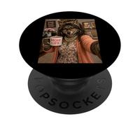 Hombre Lobo Selfie Meme Humor Mamá Lindo Lobo Amor Apreciación PopSockets PopGrip Adhesivo