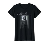 Hombre Lobo Solitario Literalmente yo Humor Oscuro Meme estoico Camiseta gráfica económica, Mujer, Negro, XL