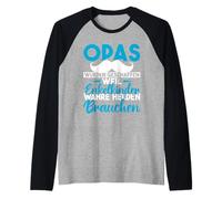 Hombre Los Abuelos fueron Creados Porque los Nietos Necesitan Camiseta Manga Raglan