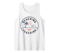 Hombre Maestro Vacaciones de Verano Playa No Enseñar Atardecer Camiseta sin Mangas