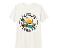 Hombre Maestro Vacaciones de Verano Playa No Enseñar Viaje a la Playa Camiseta Premium