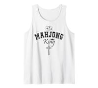 Hombre Mahjong King of Tiles Mens Mahjaholic Men It's Mahjong Time Camiseta sin Mangas