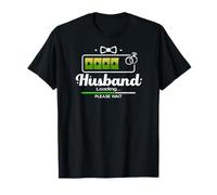 Hombre Marido Cargando Divertido Anuncio de Compromiso Pareja Casada Camiseta