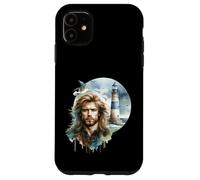 Hombre marítimo Faros Marinero Gaviotas Hombres Nórdico Mujer Carcasa para iPhone 11