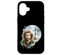Hombre marítimo Faros Marinero Gaviotas Hombres Nórdico Mujer Carcasa para iPhone 16