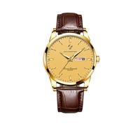 (Hombre Marrón Dorado) Reloj de Pareja de Marca de Lujo Superior para Mujeres Hombres Reloj Impermeable