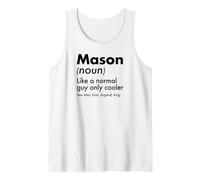 Hombre Mason Like A Normal Guy Only Cooler Legend King Nombre Camiseta sin Mangas