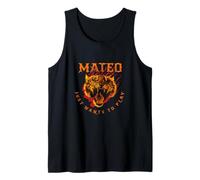 Hombre MATEO - Bonito nombre de niño con tigre: Sólo quiere jugar Camiseta sin Mangas