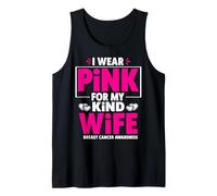 Hombre Me Pongo Rosa para la Conciencia del cáncer de Mama de mi Esposa Camiseta sin Mangas