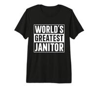 Hombre Mejor Conserje papá más Grande del Mundo Camiseta Premium