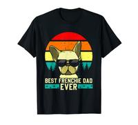 Hombre Mejor Frenchie Dad Nunca | Retro Bulldog Francés Perro Dueño Hombre Camiseta