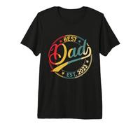 Hombre Mejor papá para Hombres EST. 2023 Conviértete en papá 2023 Padre Retro 2023 Camiseta Premium