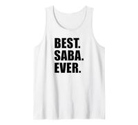 Hombre Mejor Saba jamás Hebreo Abuelo judío Camiseta sin Mangas