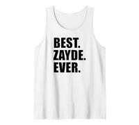 Hombre Mejor Zayde Ever Yiddish Abuelo judío Camiseta sin Mangas