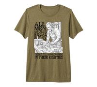 Hombre Men Created Equal Woodworking Dad Eighties 80th Birthday Camiseta Premium