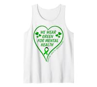 Hombre Mental Health Awareness 2026 We Wear Green For Mental Health Camiseta sin Mangas