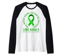 Hombre Mental Health Awareness Month 2026 - Be Kind Mental Health Camiseta Manga Raglan