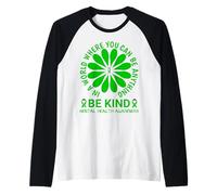 Hombre Mental Health Awareness Month 2026 - Be Kind Mental Health Camiseta Manga Raglan
