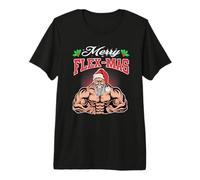 Hombre Merry Flex-Mas Muscles For Christmas Santa Fitness Gym Xmas Camiseta Premium